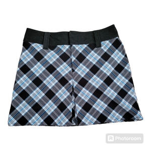 💕Vintage y2k route 66 mini plaid skirt‎